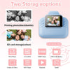 New 2.4" Kid's Camera Cute Style Instant Printing Thermal Photo Paper Recording Function 1080P Video Photography Camcorder + FREE SanDisk 32GB microSDHC Card